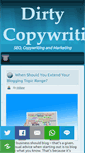 Mobile Screenshot of dirtycopywriting.com